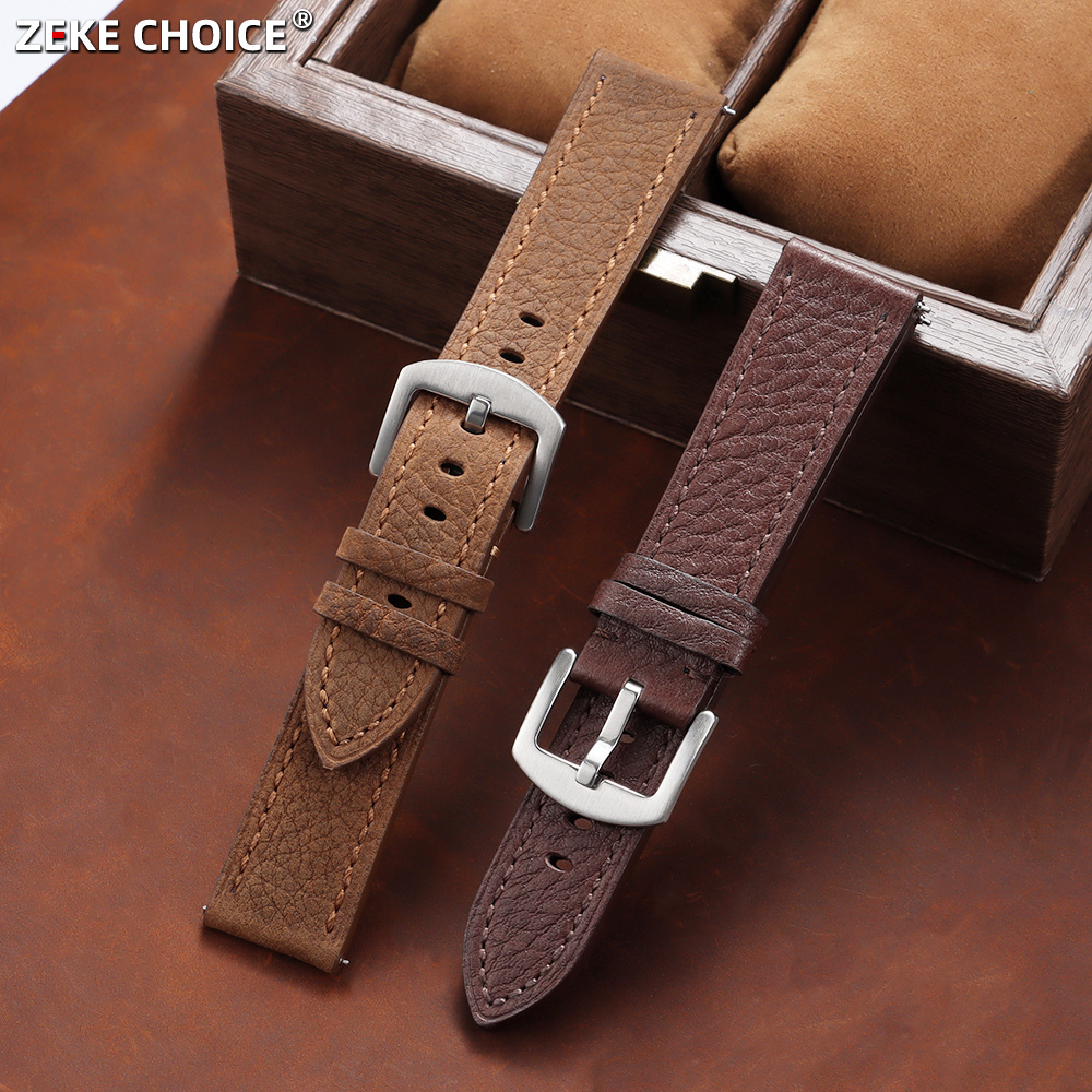 Omega Watches Smartwatch - Bracelet de montre en cuir véritable