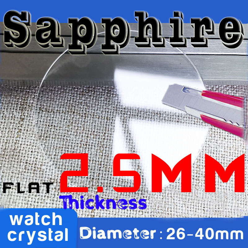 Watch Crystal Replacement - Verre de montre saphir plat de