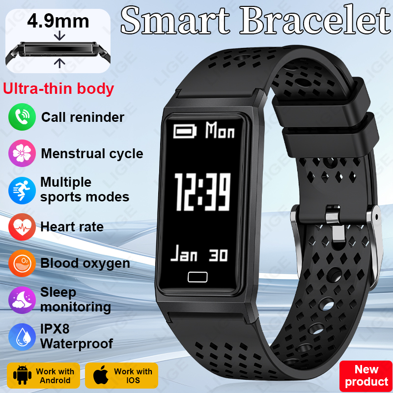 Smartwatch Slim Watches For Men - Bracelet intelligent ultra fin de 4,9