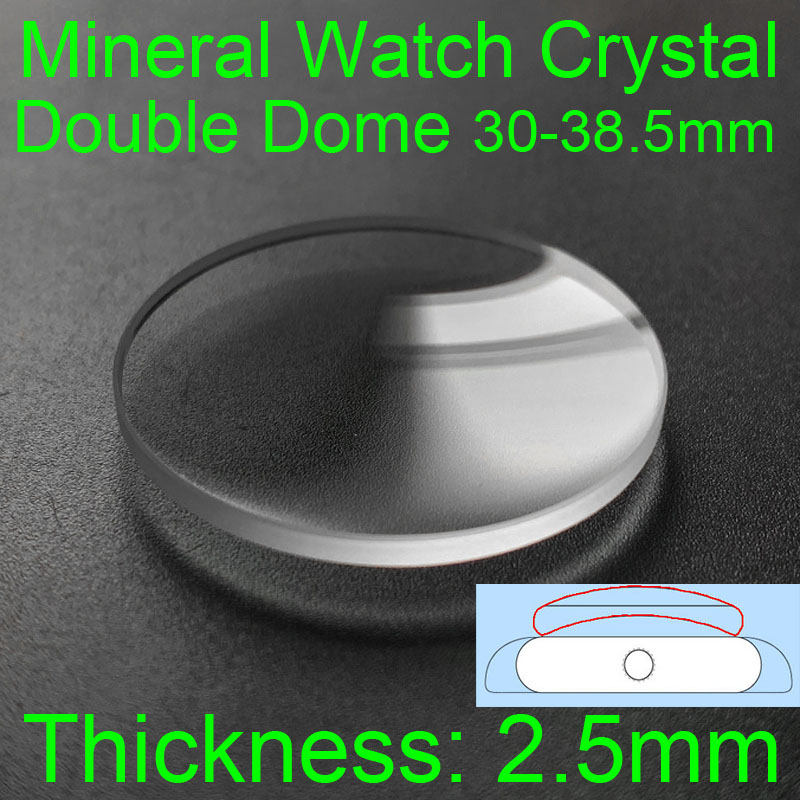 Watch Crystal Replacement - Double avant- Verre de montre rond