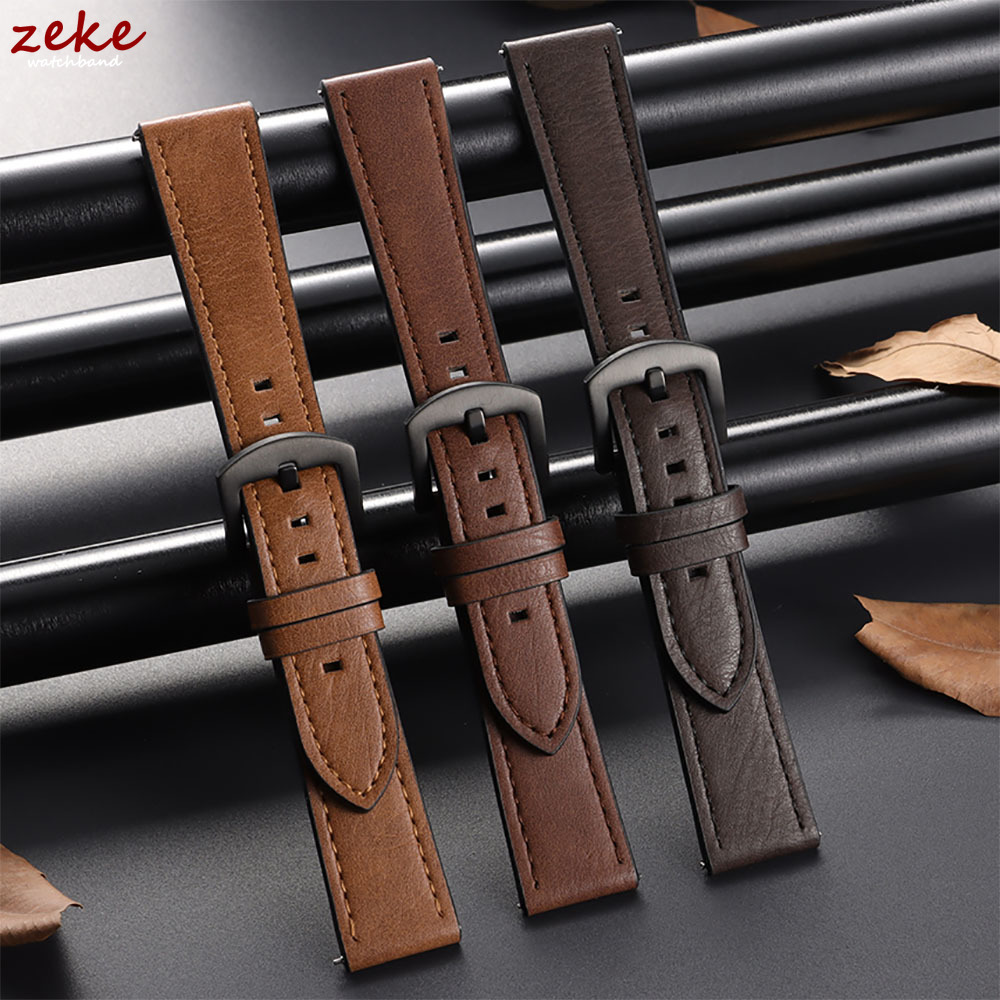 Omega Watches Smartwatch - Bracelet de montre en cuir 20/22mm