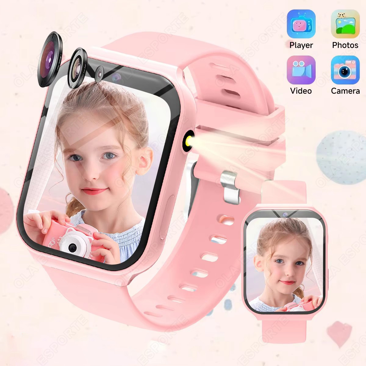 Smartwatch Watches Birthday Gift For Girls - Nouvelle montre intelligente pour enfants, caméra