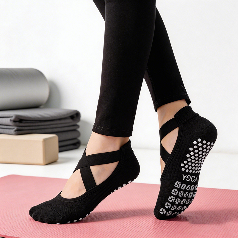 Silicone Sport Band - Chaussettes de yoga antidérapantes pour femmes,