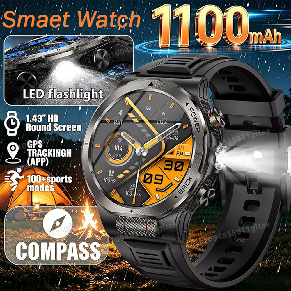 Smartwatch Running Watches For Men - Nouvelle Montre Connectée Militaire 2026 avec