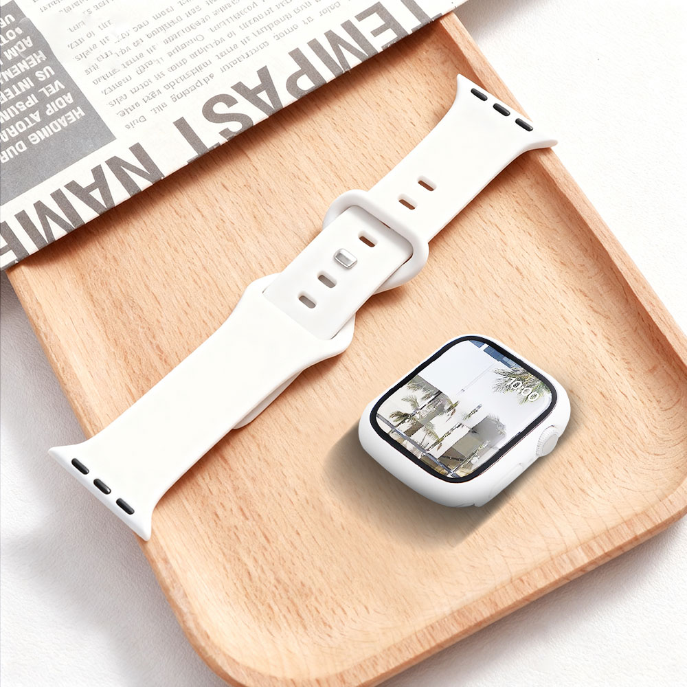 Silicone Sport Band - Verre + boîtier + bracelet pour