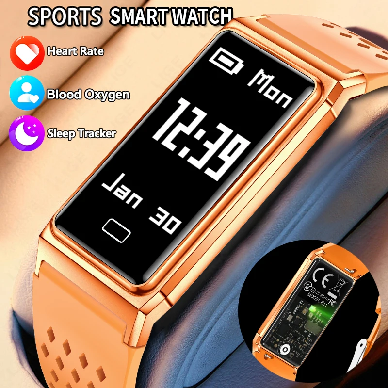 Smartwatch Slim Watches For Men - Bracelet intelligent LIGE ultra-fin pour femmes
