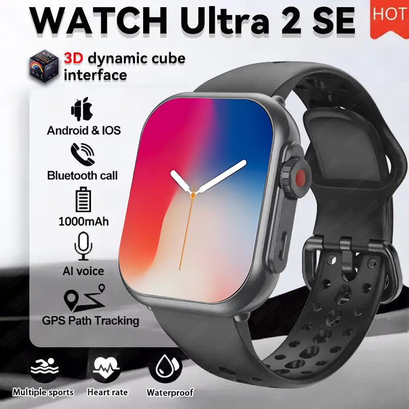 Smartwatch Watches For Women With Gps - Montre Ultra K62 hommes femmes 1000mAh