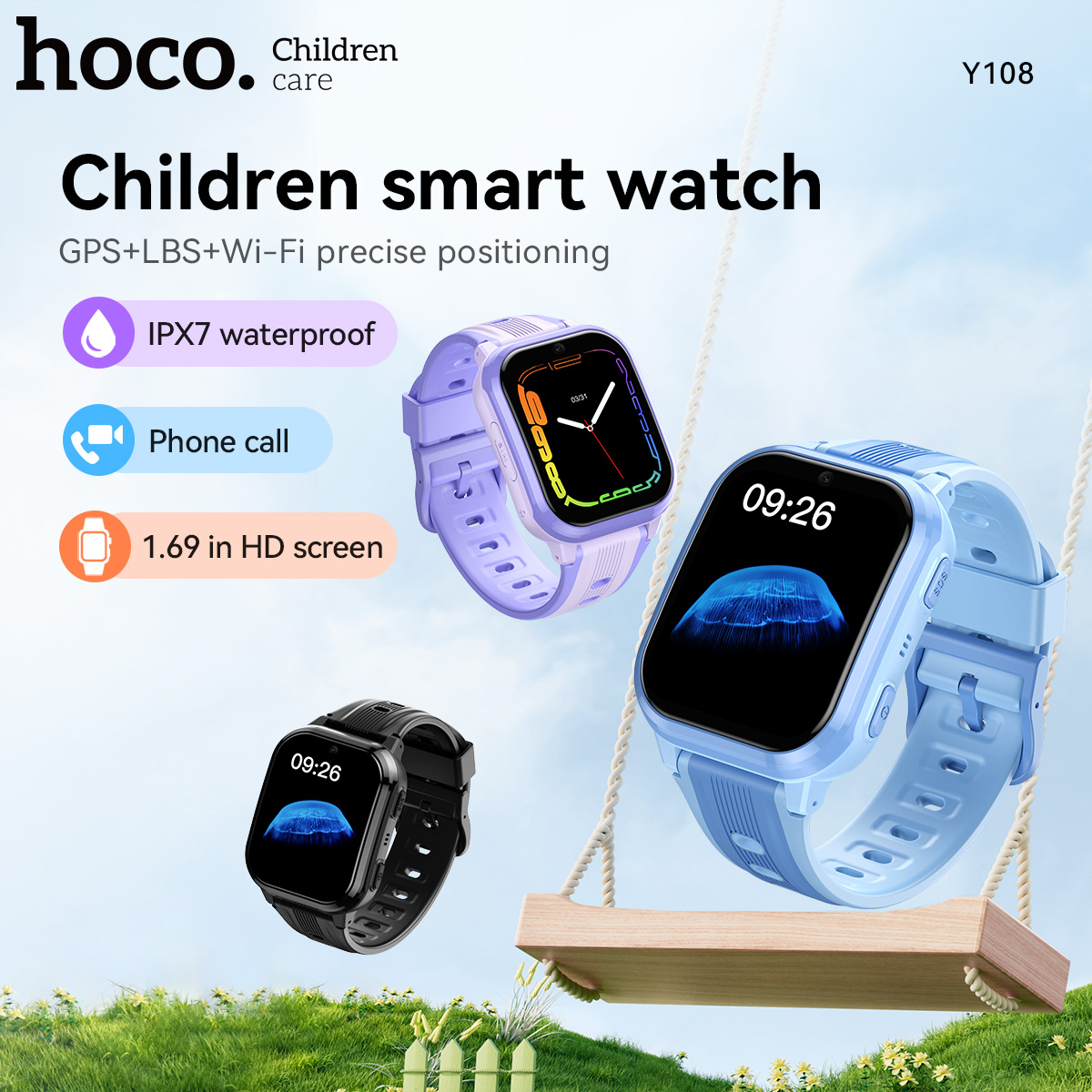 Smartwatch Watches For Kid Girl - Montre connectée pour enfants HOCO Y108