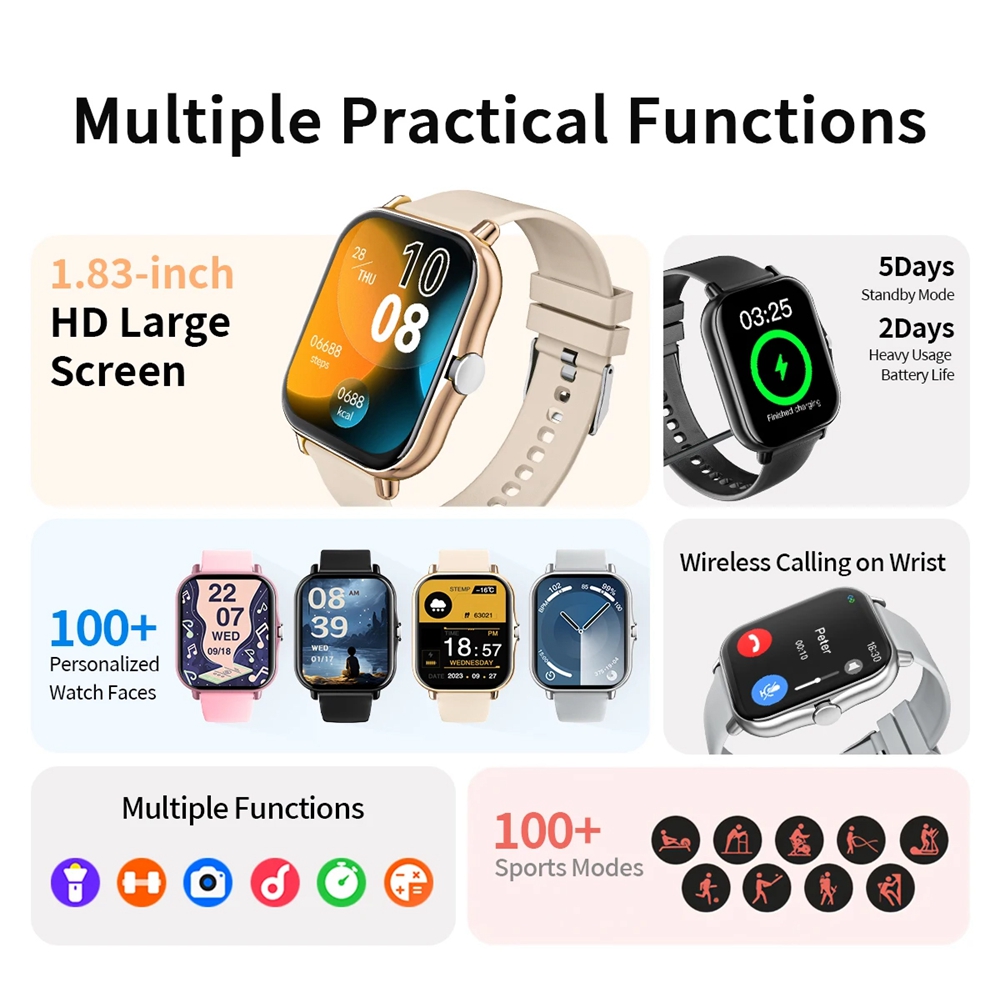 Montre connectée sportive à éc - Smartwatch Latest Watches For Women avis et prix