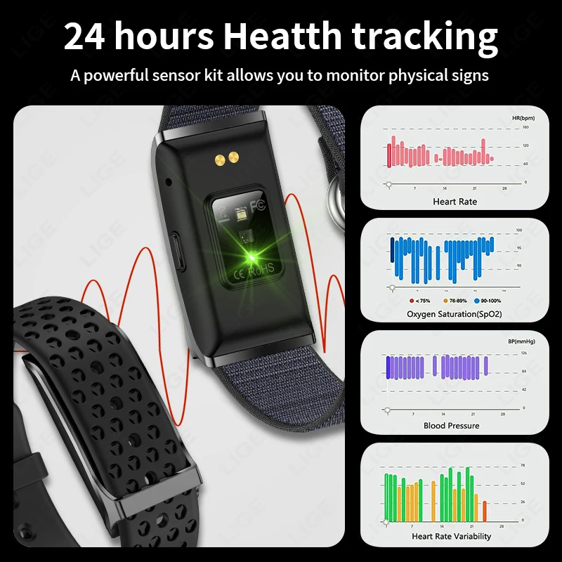 LIGE-Montre connectée sans écr - Smartwatch Latest Watches For Women avis et prix