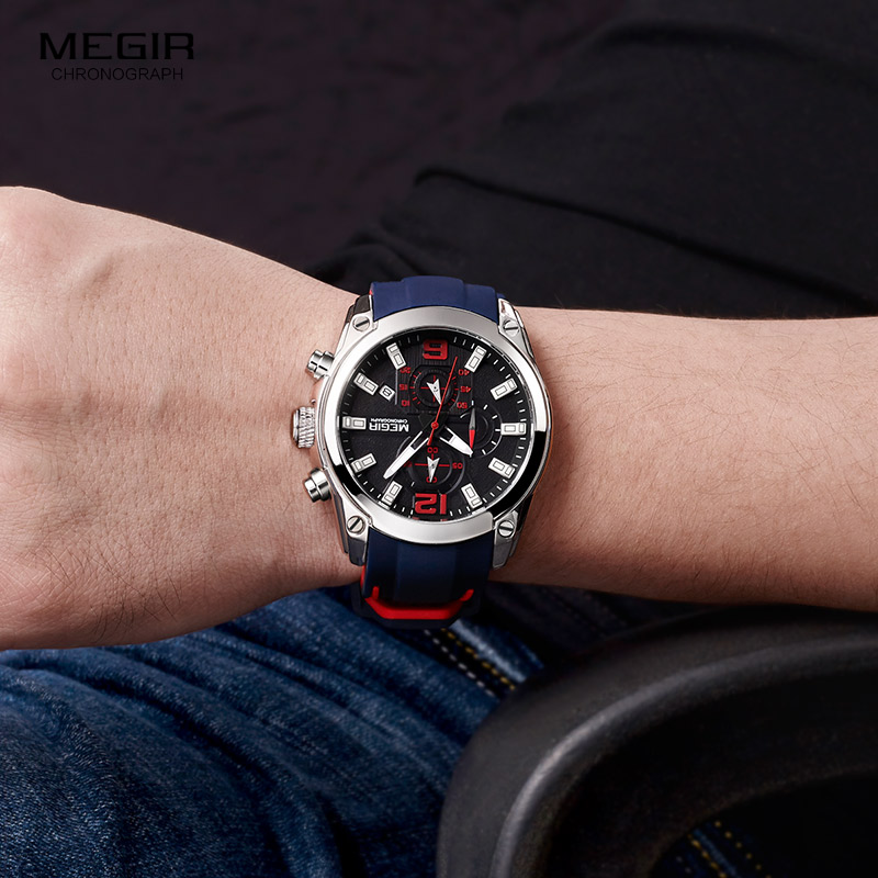 Megir montre à quartz analogiq - Silicone Sport Band avis et prix