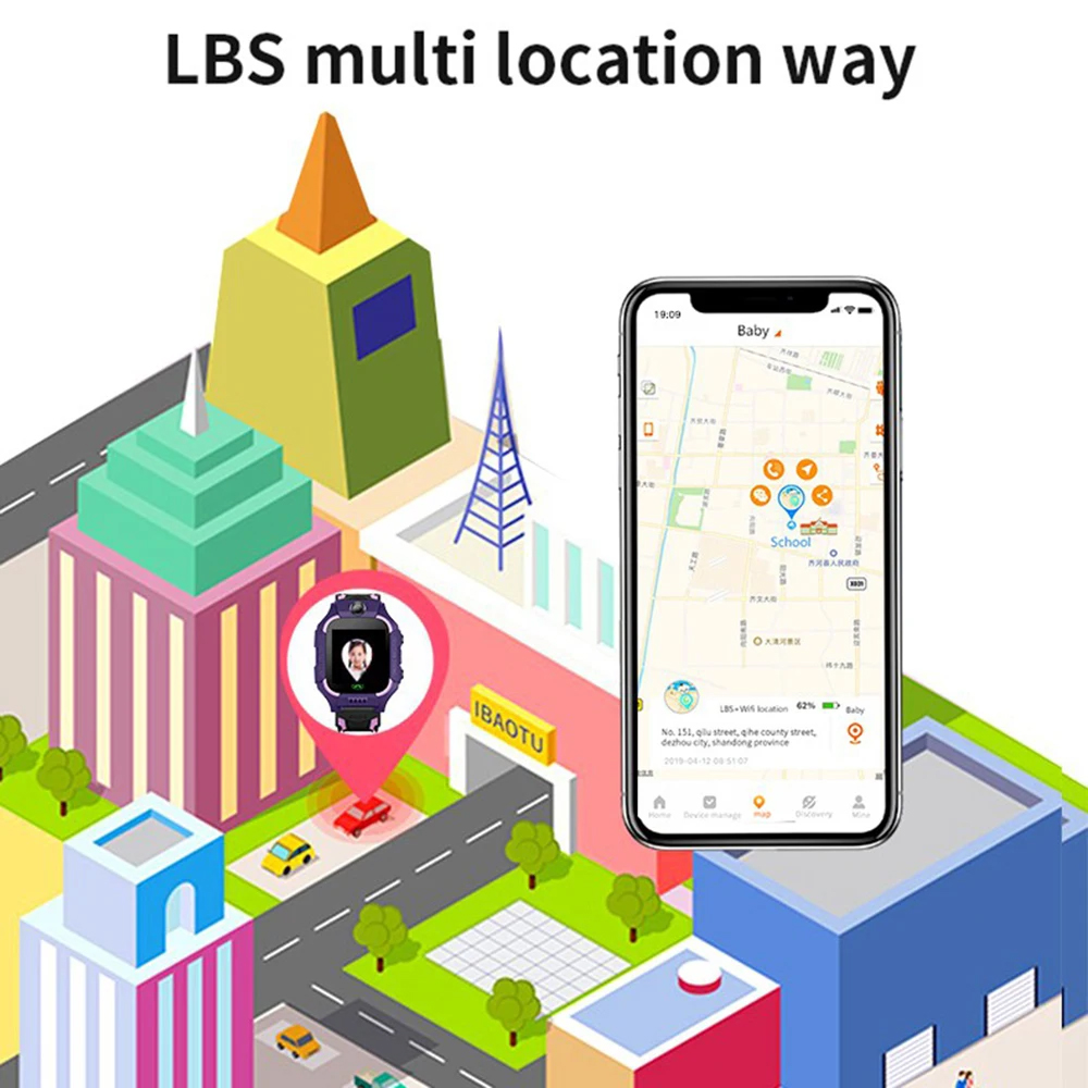 Montre connectée pour enfants  - Smartwatch Watches For Kid Boy With Gps avis et prix