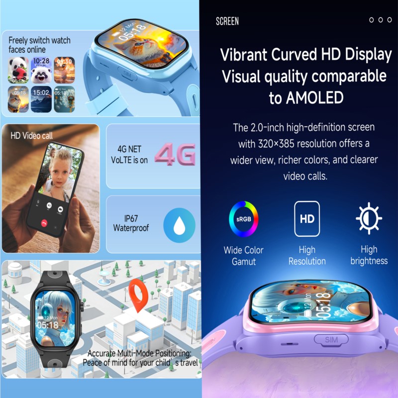 Montre connectée pour enfants  - Smartwatch Watches For Kid Boy With Gps avis et prix