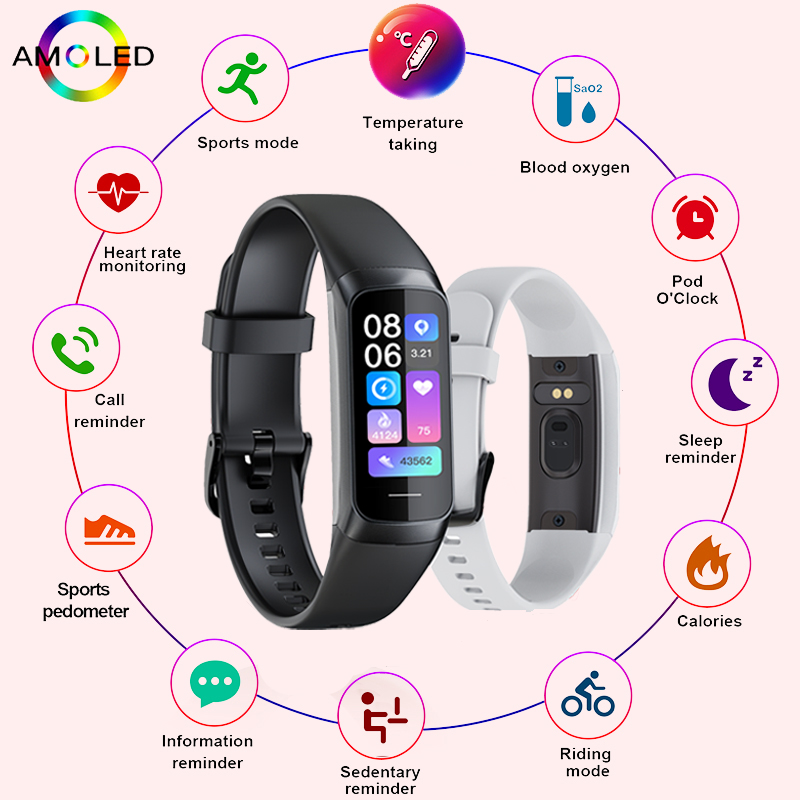 LIGE 1.1 pouces Amoled moniteu - Smartwatch Slim Watches For Men avis et prix