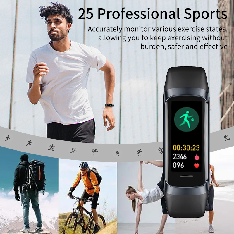 LIGE 1.1 pouces Amoled moniteu - Smartwatch Slim Watches For Men avis et prix