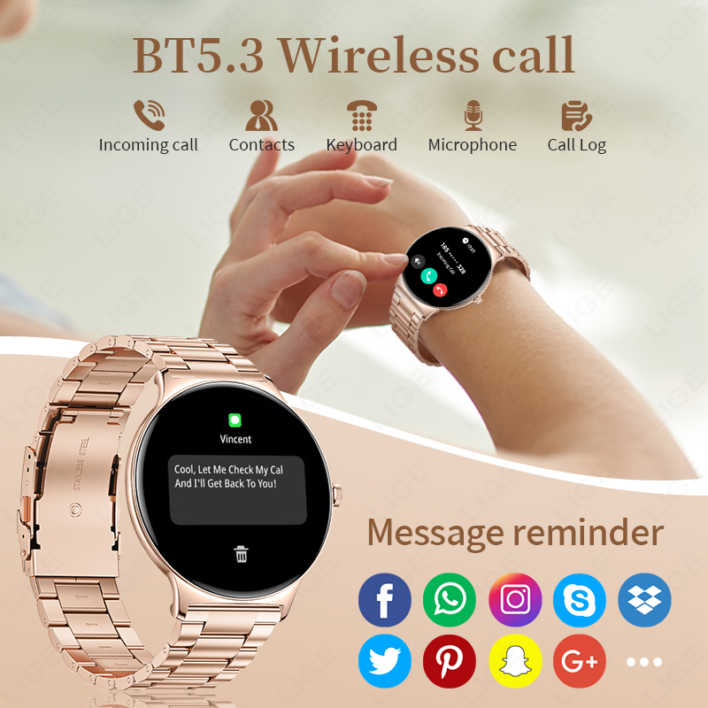 LIGE Nouvelle montre connectée - Smartwatch Slim Watches For Men avis et prix