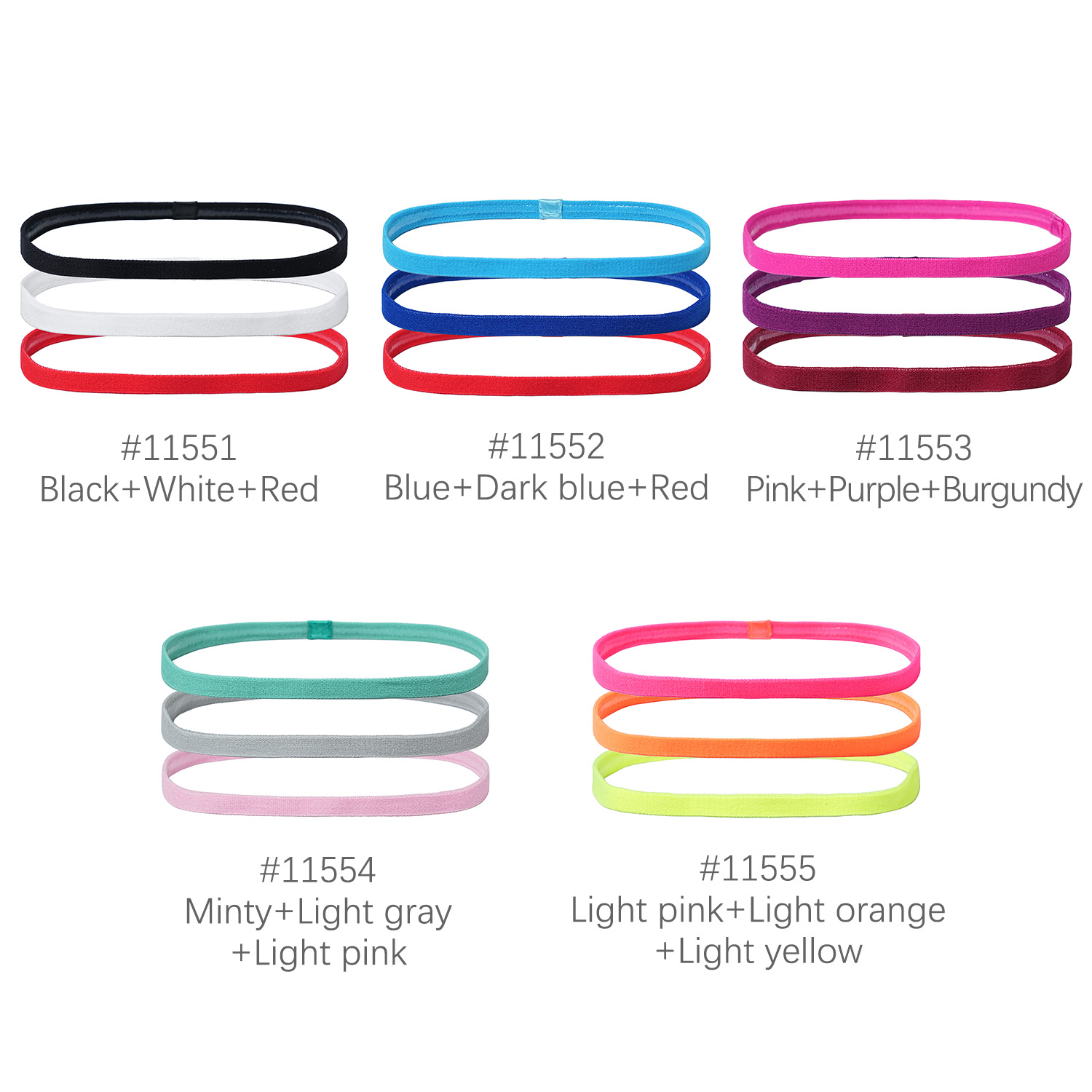 3 pièces bandeau de sport anti - Silicone Sport Band avis et prix
