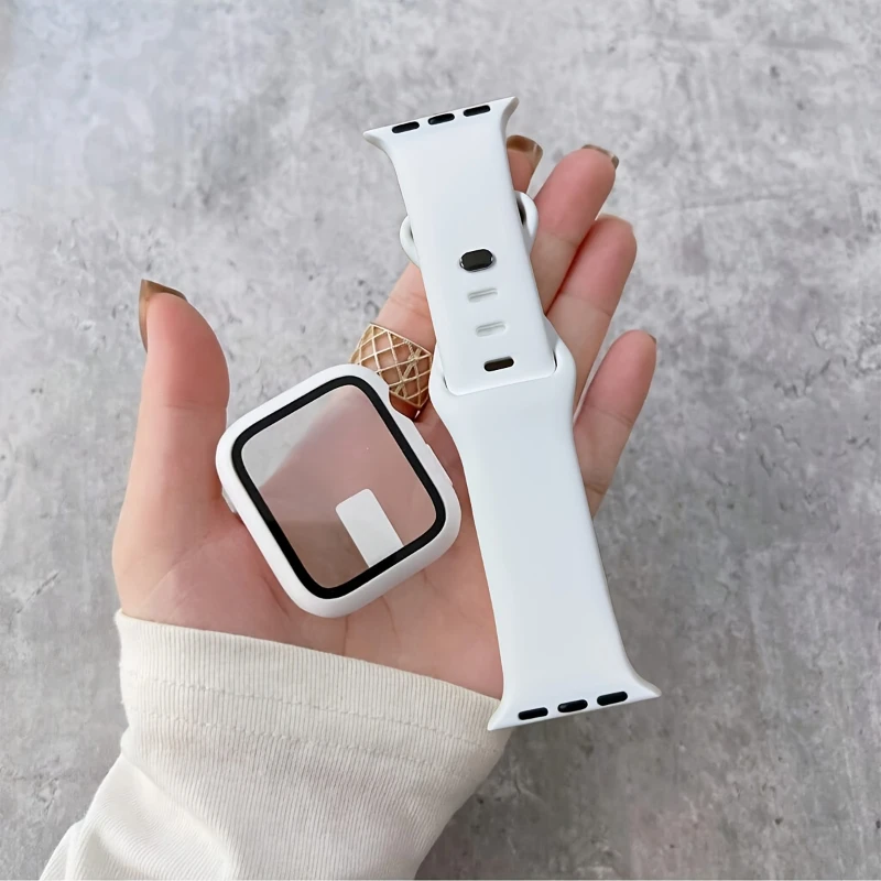 Verre + boîtier + bracelet pou - Silicone Sport Band avis et prix