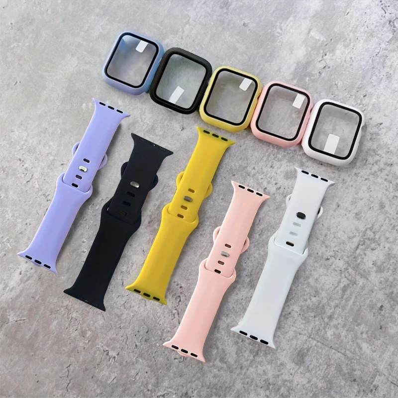 Verre + boîtier + bracelet pou - Silicone Sport Band avis et prix
