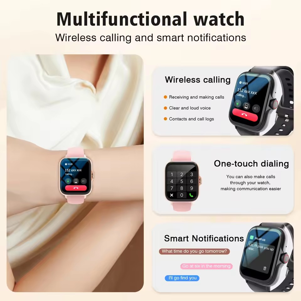 Montre connectée sportive à éc - Smartwatch Latest Watches For Women avis et prix