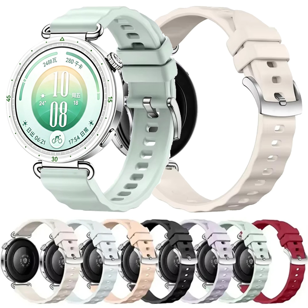 Bracelet en silicone ondulé de - Smartwatch Oppo Watch avis et prix