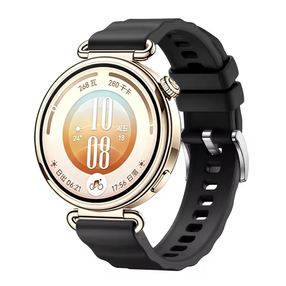 Bracelet en silicone ondulé de - Smartwatch Oppo Watch avis et prix