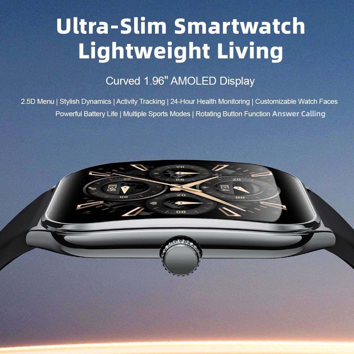 Mode Ultra-mince Amoled Smartw - Smartwatch Slim Watches For Men avis et prix