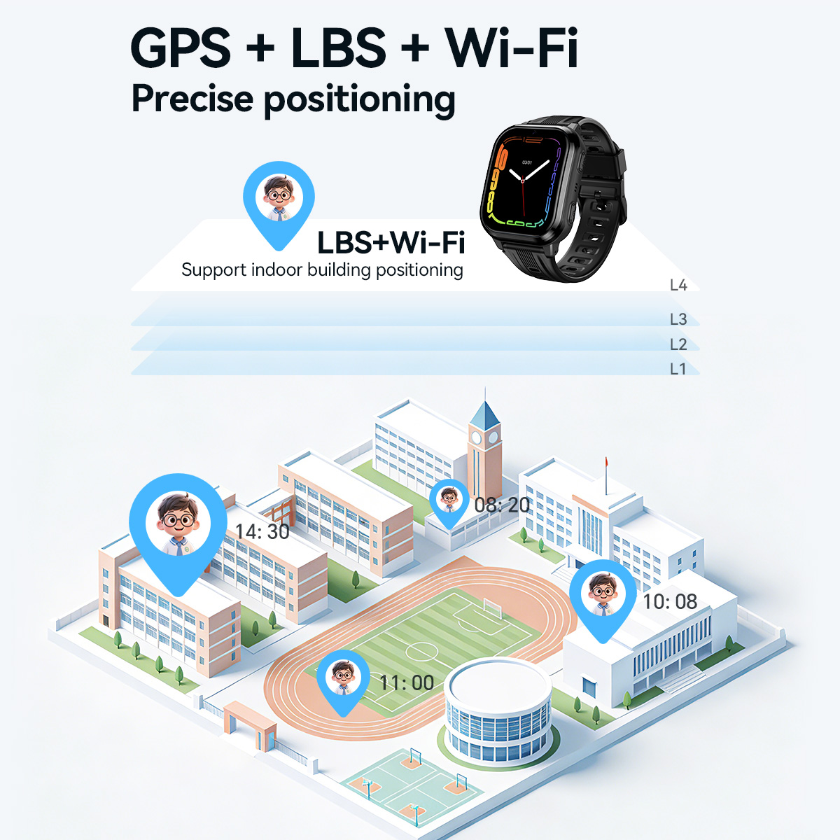Montre connectée pour enfants  - Smartwatch Watches For Kid Girl avis et prix