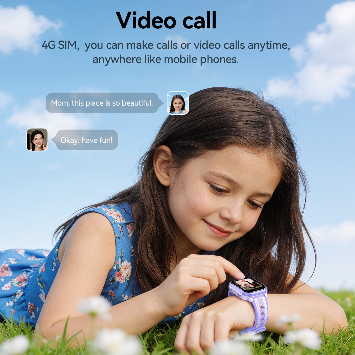 Montre connectée pour enfants  - Smartwatch Watches For Kid Girl avis et prix