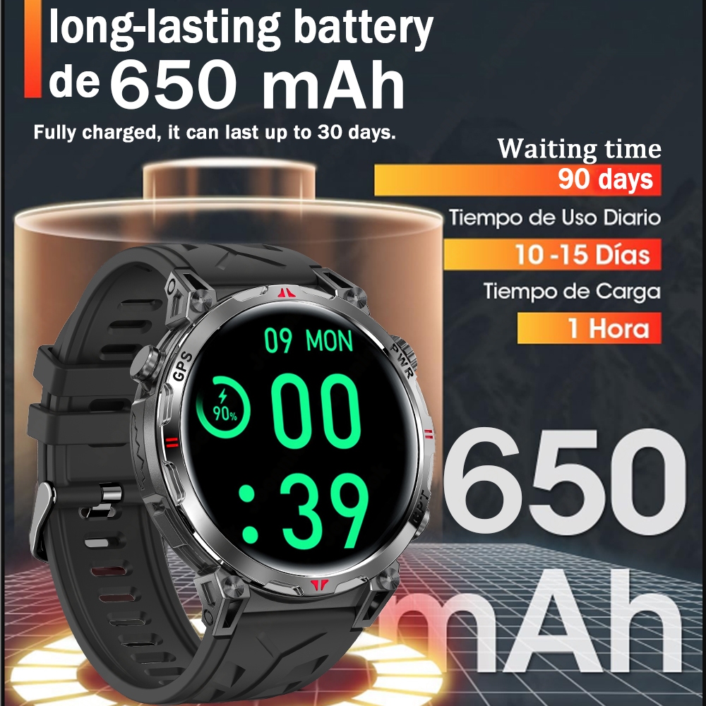 Nouveau professionnel GPS spor - Smartwatch Running Watches For Men avis et prix